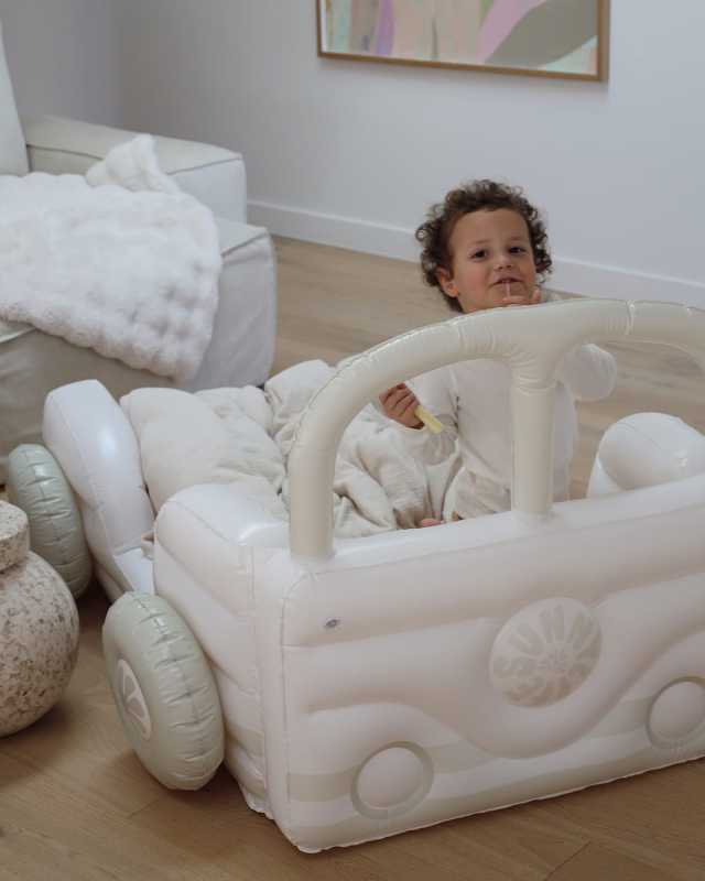 Kid's Summer Van Inflatable Sleepover Bed